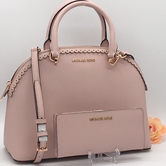 Michael Kors Handbags - MICHAEL KORS EMMY LG DOME Satchel Bag & WALLET SET